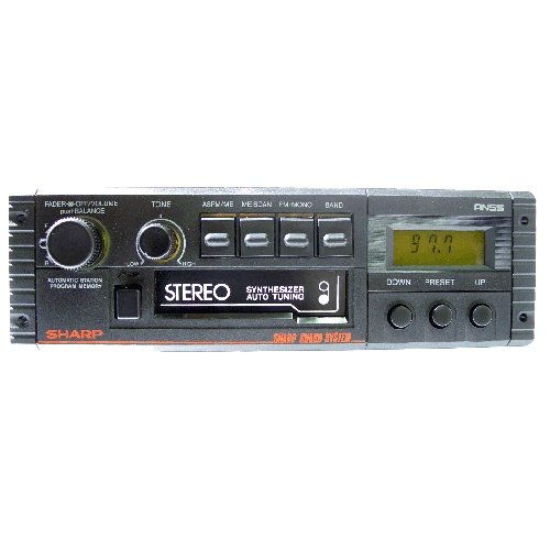 Radio-Casete Estéreo para coche SHARP RG-F554E(BK) - Sintonizador PLL digital con 15 presintonias,...