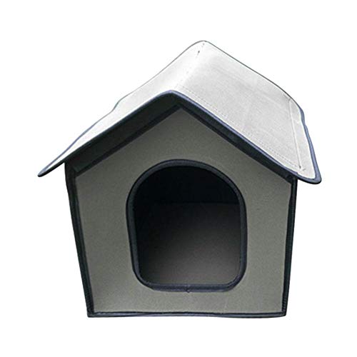 Caseta para perros para interior y exterior, para perros pequeños y grandes (46 × 36 × 38 cm/59...
