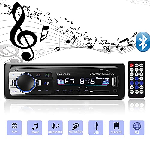 Andven Autoradio Bluetooth, 4×60W Manos Libres Radio Estéreo de Coche, Apoyo de Reproductor MP3,...