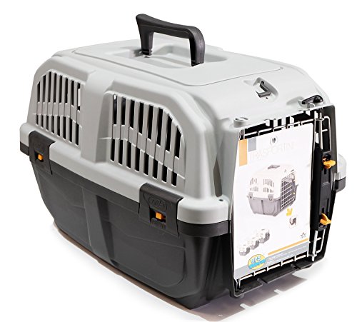 BPS (R) Transportín plástico para perros y gatos Mascota Caja de Transporte IATA 3 Tamaños para...
